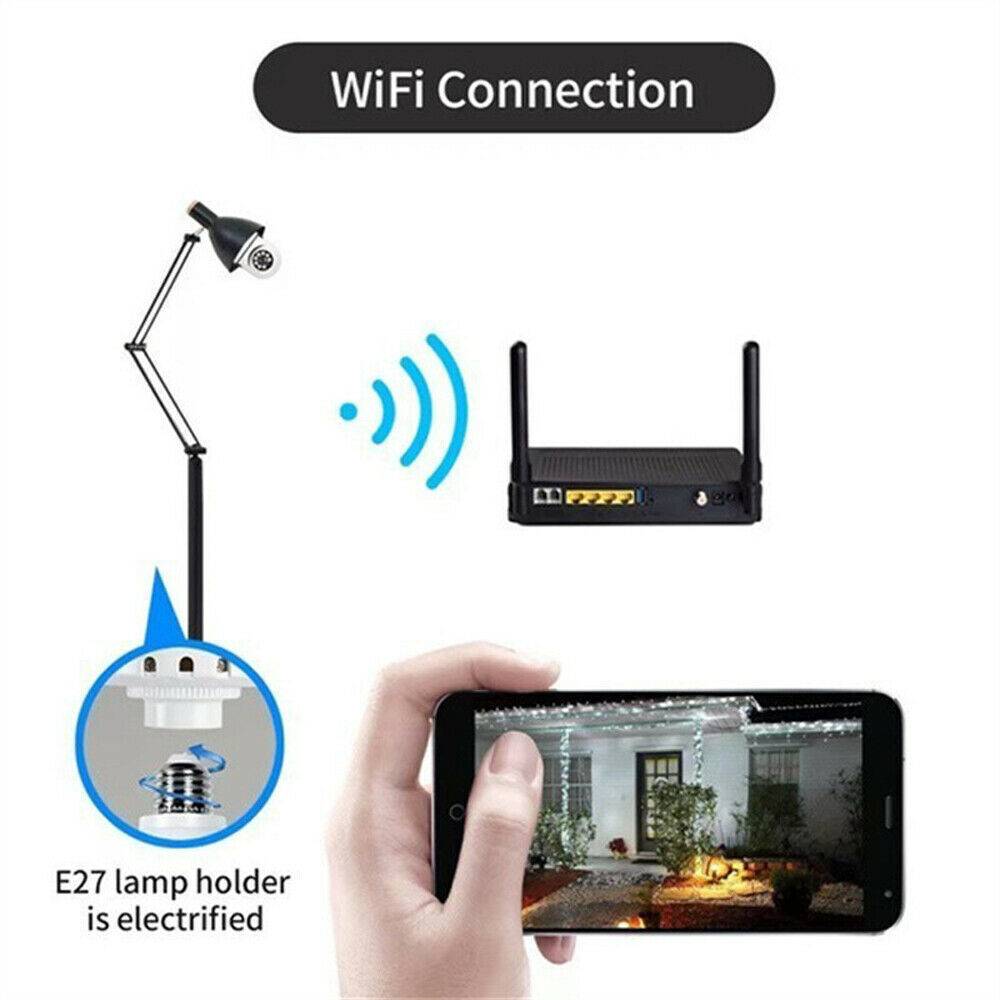 IR E27 Light Bulb Camera